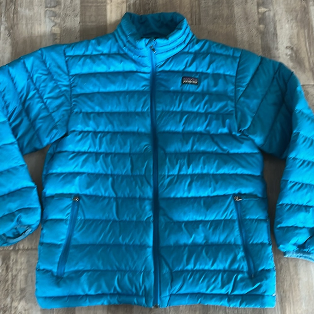 Patagonia Vibrant Blue Kids Puffer Jacket